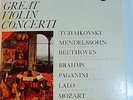 Great Violin Concerti Tchaikovsky Mendelssohn etc Boxed set 5 LPs Vox VSPS 9/5