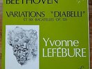 YVONNE LEFEBURE BEETHOVEN VARIATIONS DIABELLI  FY 022 STEREO RARE ??