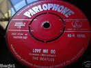 Beatles Love Me Do.Orig UK Parlophone  red label 7inch 45 V/G plus vinyl