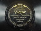 Vernon Dalhart Hot Dance Jazz Victor 78 RPM-Wreck of the Old 97/Prisoner's Song
