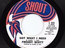 Funk 45 FREDDY SCOTT Got What I Need/Forever My Darling Shout HEAR Biz Markie