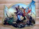 EX/EX Iron Maiden THE TROOPER Shaped Vinyl Picture Pic Disc