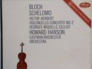 Bloch Schelomo Lp Herbert Cello Concerto No 2 NM- Living Presence Mercury