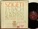 Vanguard BG 627/9 Szigeti, Bach, Sonatas & Partitas for solo violin red labels