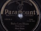 Blues 78 BLIND BLAKE Baby Lou Blues PARAMOUNT HEAR