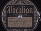 Blues 78 BUMBLE BEE SLIM Sail On Little Girl No.2 VOCALION HEAR