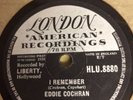 Eddie Cochran 78 Teenage Heaven b/w I Remember Pre Owned
