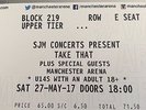 Take That Manchester Sat 27th May 2 Tickets for £110