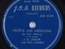 Blues 78 J. B. LENOIR People Are Meddling J.O.B. HEAR
