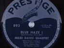 Jazz 78 MILES DAVIS QUARTET Blue Haze I PRESTIGE HEAR