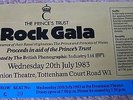 Prince's Trust 1983 Rock Gala ticket (Duran Duran / Dire Straits)