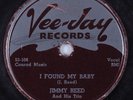 Blues 78 JIMMY REED I Found My Baby VEE-JAY HEAR