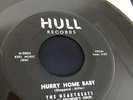 THE HEARTBEATS Hurry Home Baby / Darling How Long   RARE Doo Wop 45 on Hull 713