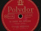GEORGES BRASSENS 78 TOURS RPM FRANCE LE GORILLE.