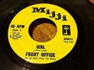 Front Office 45 Girl / Wow MIJJI M3007 B Side  Acid Rock Instrumentel 1967 EX