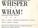 WHAM GEORGE MICHAEL CARELESS WHISPER PROMO WHITE JAPAN 7