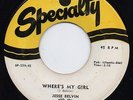 Jesse Belvin/Gp-Where's My Girl-Specialty Doo Wop 45 