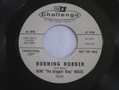 Gene Moles 45 rpm Record Burning Rubber / Twin Pipes Surf Guitar Hot Rod Rock