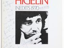 JACQUES HIGELIN SIGNED AUTOGRAPH Inedits french 1980 saravah SHL 1087 STEREO LP