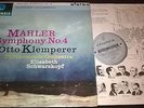Klemperer Schwarzkopf Mahler Symphony No. 4 LP Columbia SAX 2441 UK B/S Stereo