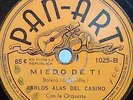 CARLOS ALAS CUBAN SON PANART 1025 MADE IN CUBA 78 RPM