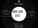 BEACH BOYS 45 (X 301) Surfin / Luau  RARE CLASSIC