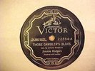 JIMMIE RODGERS   THOSE GAMBLER'S BLUES / PISTOL PACKIN' PAPA   VICTOR 22554