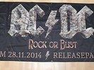 AC/DC , Rock or Bust Riesen Fahne, Flagge, Banner, 3 x 1 Meter, ultra rar, rare