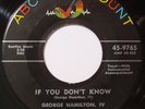 '56 Rockabilly 45 rpm   George Hamilton,  IV  on ABC-PARAMOUNT   rare M- copy