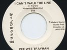 HEAR- Rare Country 45 - Pee Wee Trayhan - I Can't Walk The Line - Wildwood # 102