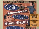 Family Values Tour '98 - 2LP 1998 Yellow Vinyl Korn Ice Cube RAMMSTEIN