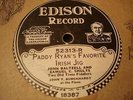 EDISON 52313 JOHN BALTZELL FIDDLER Paddy Ryan's Favorite IrishJig/Flowr ELECTRIC