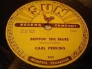 ROCKABILLY SUN 243 CARL PERKINS Boppin' The Blues / All Mama's Children 78RPM