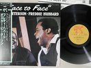 FREDDIE HUBBARD - OSCAR PETERSON FACE TO FACE PABLO 28MJ 3210 Japan OBI Vinyl LP