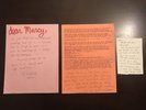 Bikini Kill Authentic Letters Autographs 1990's Riot Grrl Punk Nirvana Lot Free