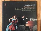 BEETHOVEN FIVE CELLO SONATAS JACQUELINE DU PRE DANIEL BARENBOIM 3 MINT LP