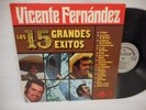 Vicente Fernandez Los 15 Grandes Exitos 1980 CBS LP EX Ranchera