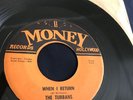THE TURKS When I Return / Emily   RARE Doo Wop Soul 45 on MONEY 211 nice EX copy
