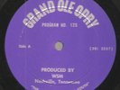 GRAND OLE OPRY #125 MAYBELLE CARTER/JUNE CATER/ROY ACUFF/WILBURN BROS WSM Radio
