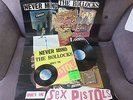 SEX PISTOLS - Never Mind The Bollocks Stickered GREEN SPOTS 001 c/w Poster & 7