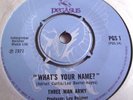 THREE MAN ARMY   WHAT'S YOUR NAME? ** 1971 PEGASUS 45