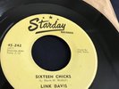 LINK DAVIS Sixteen Chicks / Grasshopper Rock   RARE Rockabilly 45 on STARDAY 242