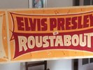 ELVIS PRESLEY-AWESOME ORIGINAL MOVIE BANNER FOR ROUSTABOUT