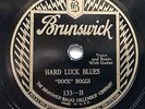 Dock Boggs Brunswick 133 78 RPM Record Hard Luck Blues Country Banjo E Condition