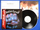 MOTORHEAD Iron Fist ?JAPAN 1ST PRESS? LP Metallica Hawkwind OBI & INSERT NM/VG+