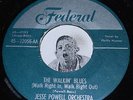 Jump Blues Repro 45 JESSE POWELL Walkin Blues / Love Is A Fortune Federal CLEAN