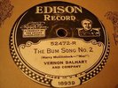 EDISON 52472 VERNON DALHART The Bum Song No.2/Big Rock Candy Mountains ELECTRIC