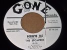 THE STOMPERS Stompin Round The Xmas Tree / Forgive Me 45 RARE Gone Promo Doo Wop