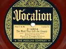 FLANAGAN BROTHERS on 1924 Vocalion 14804 - The Maid That Left the County