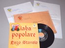 ENZO STAVOLO fiaba popolare prog Italy raro 45 giri  + info promo mai suonato